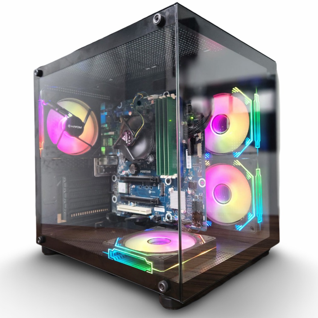 PC Gamer Intel i7 de 3a | RX 580 Opcional | Gabinete Aquário | Até 16Gb de RAM e 1Tb SSD