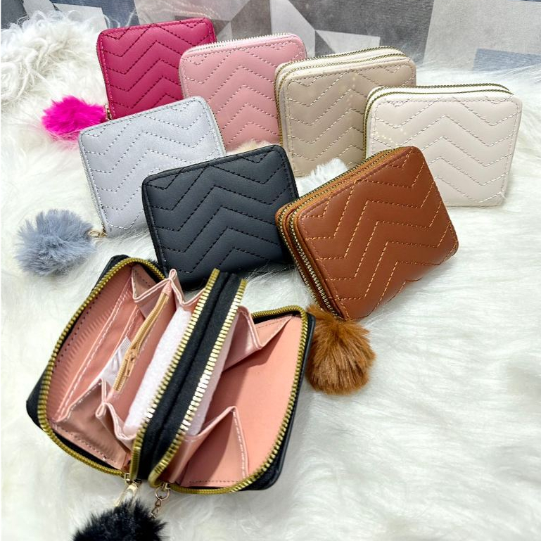 Carteira Feminina Porta Cartão 2 Ziper  (114-5)