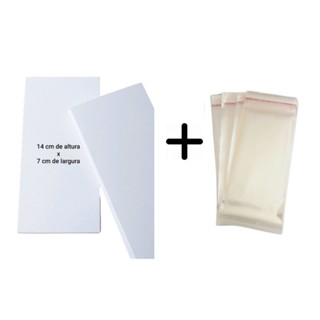 100 Tag Embalagem Papeleta para Faixa de bebê + 100 Saquinhos em Oferta na Shopee