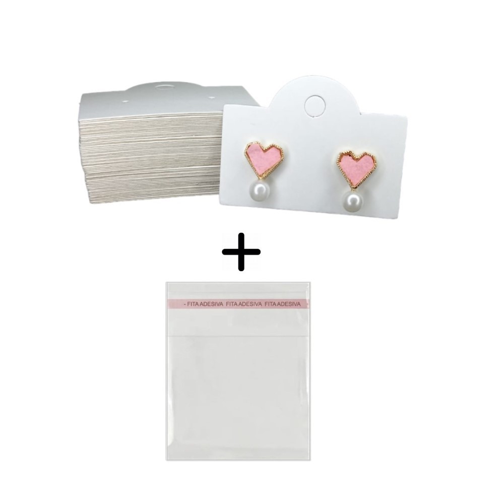 100 Cartelas Tag para 1 par de Brinco + 100 Saquinhos em Oferta na Shopee