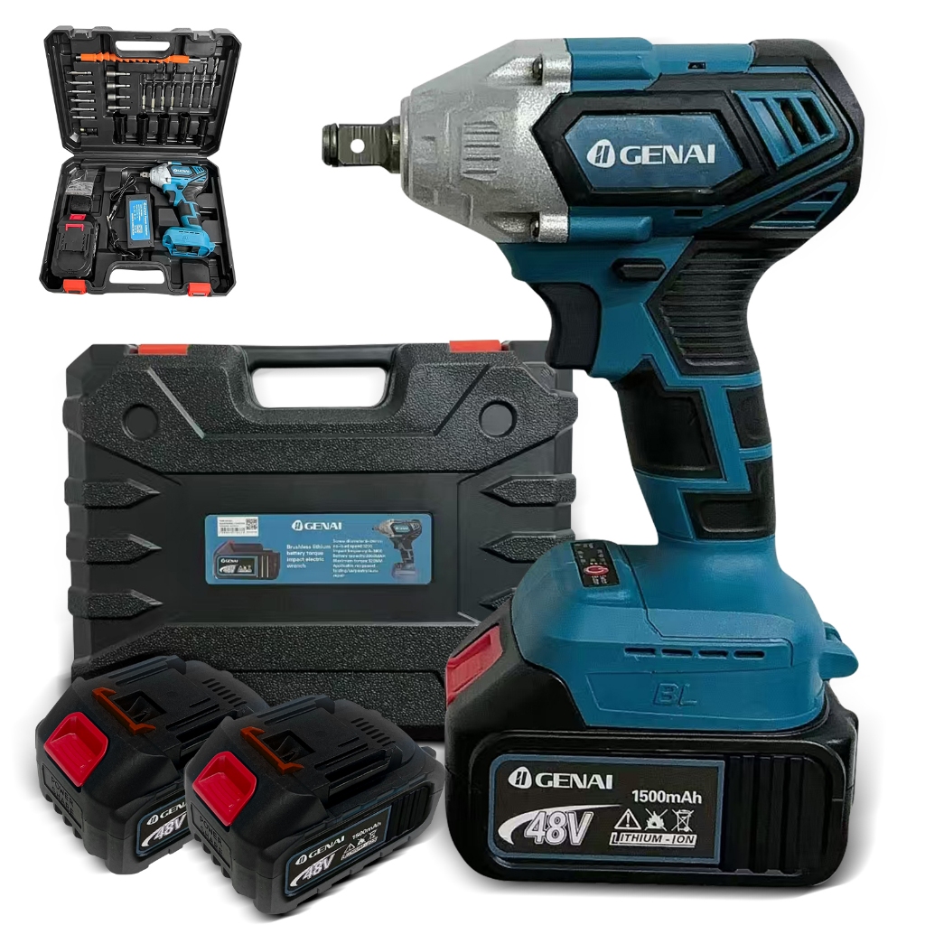 Genai Chave De Impacto Parafusadeira Furadeira 01 Baterias 48v 320Nm em Oferta na Shopee