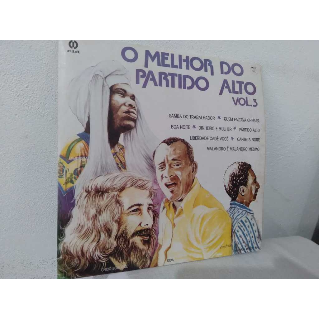 LP O Melhor do Partido Alto. Vol. 3 - 14 Clássicos do Samba Raiz
