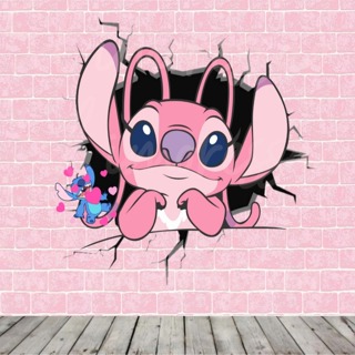 Papel de parede do Stich, papel de parede safari, papel de parede para quarto, papel de parede para sala jardim 1m²