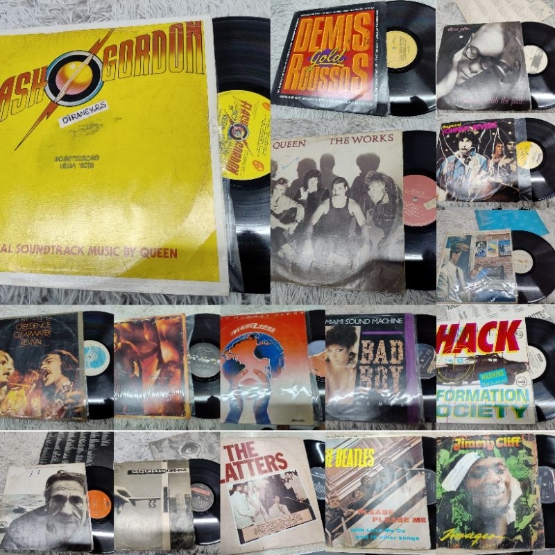 lp vinil discos pop rock reggae internacional funk hip marley pink maidem phil u2 led rod queen A1