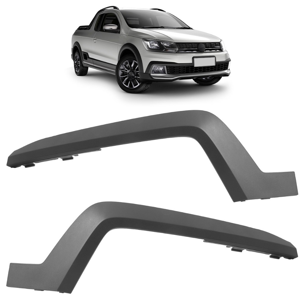 Acabamento Superior Moldura do Milha Saveiro Cross G7 2017 2018 Preto Liso em Oferta na Shopee