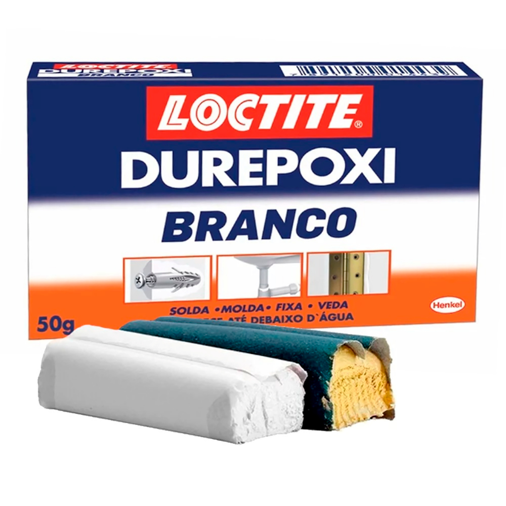 Caixa 12 unid Durepoxi Branco Loctite 50g Henkel em Oferta na Shopee