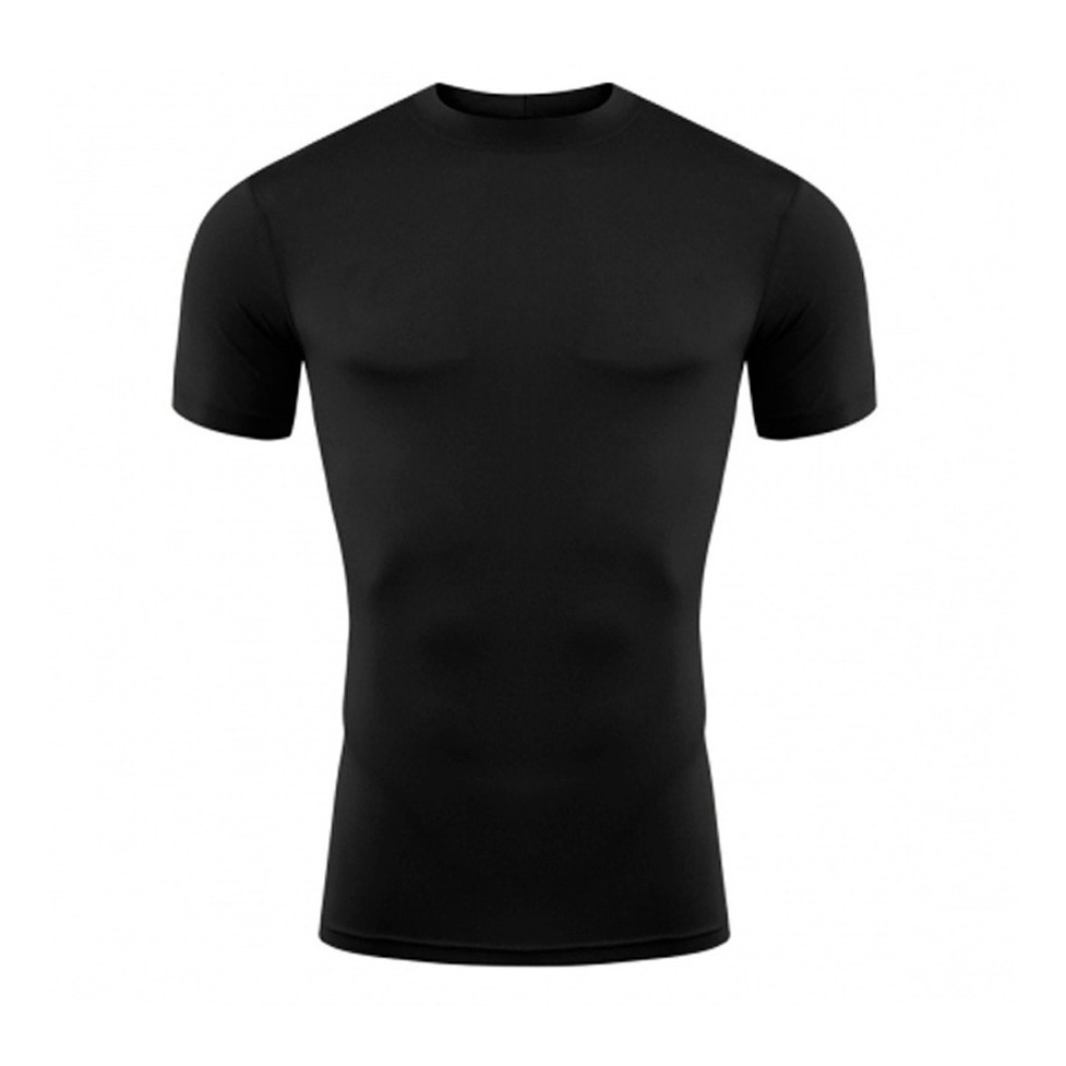 Camisa Manga Curta Térmica Blusa Uv Masculina Esportiva Compressão Rash Guard Adulto