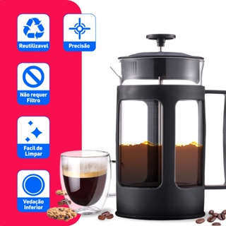 Cafeteira Francesa Cremeira 600ml Leite Café Chá- Bhz Store em Oferta na Shopee