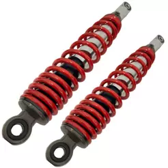 Par Amortecedor Traseiro Fazer 150 Ybr 150 Preto/Vermelho