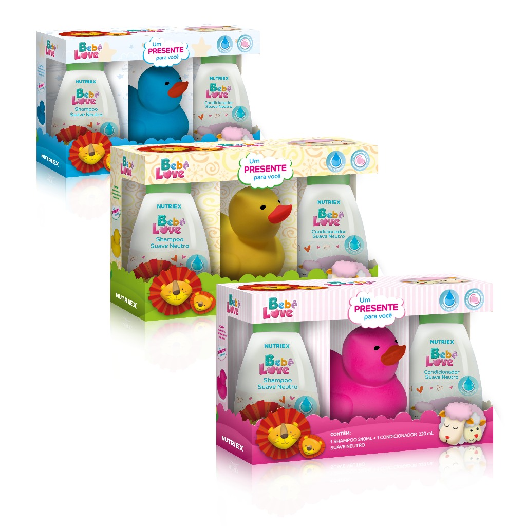 Kit Shampoo e Condicionador Suave Bebe Love + Presente em Oferta na Shopee