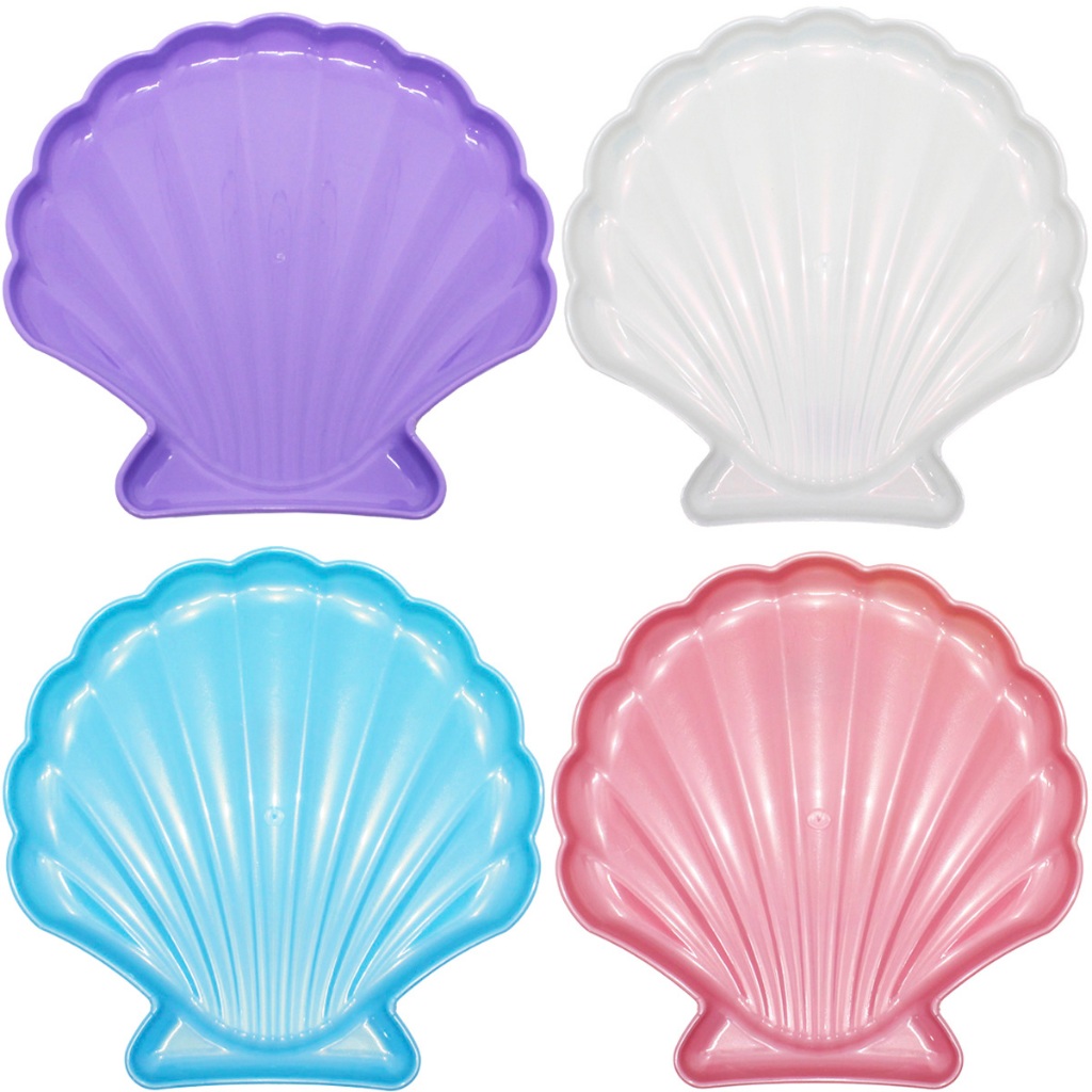 Kit 2 Bandejas Concha Para Doces Festa Sereia Fundo Mar em Oferta na Shopee