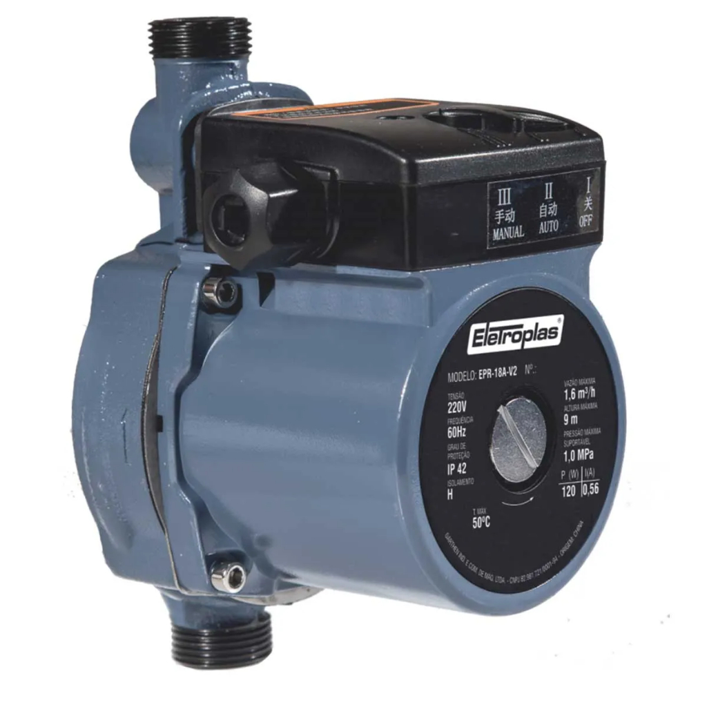 Pressurizador Automático de Rede 120W EPR-18A-1 Eletroplas 110V~220V