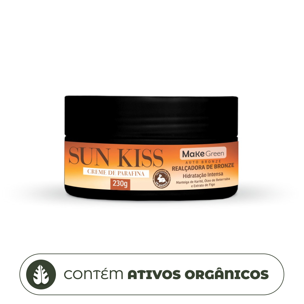Parafina Bronze Bronzeador Bronzeadora Corporal Turbo - Sun Kiss MakeGreen 230grs