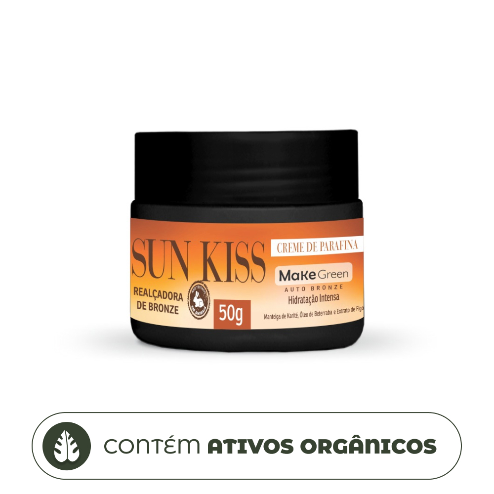 Parafina Bronze Bronzeador Bronzeadora Corporal Turbo - Sun Kiss MakeGreen 50grs