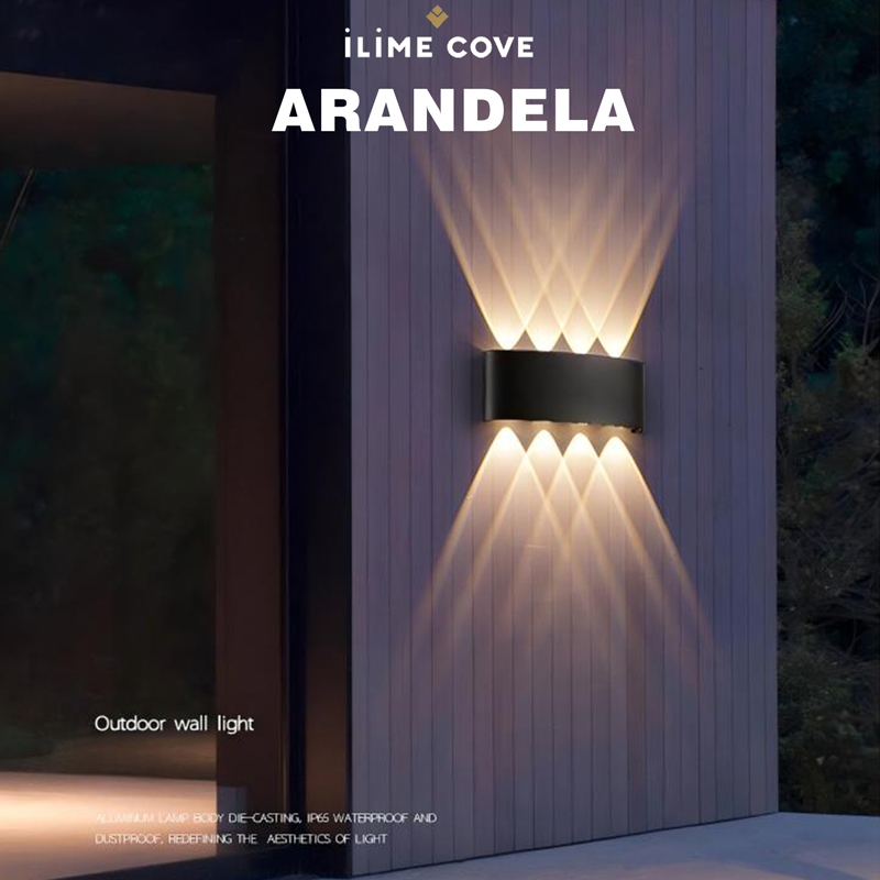 Arandela LED Meia Lua: Branco Quente Bivolt IP65 Útil Interno/Externo Iluminação Charmosa em Oferta na Shopee