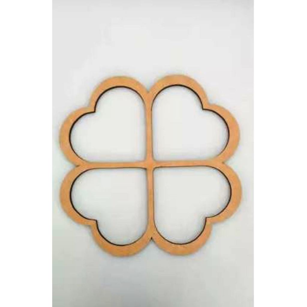 Gabarito Molde Personalizado coração Mdf Cru De 3mm