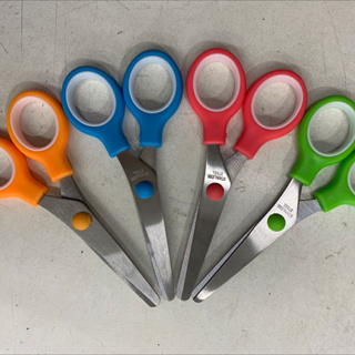 Kit com 6/12 Tesoura Escolar sem Ponta Colorida em Oferta na Shopee