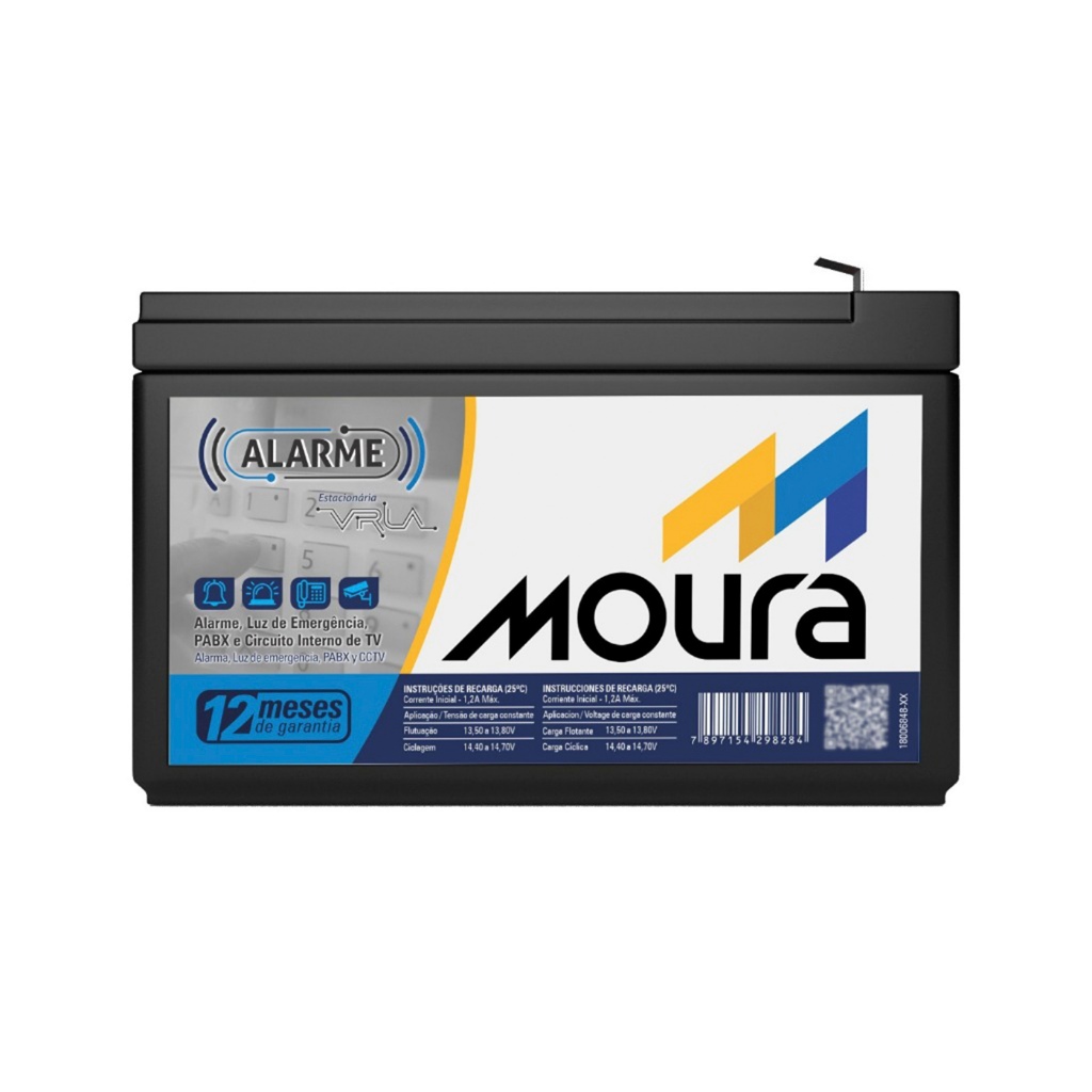 Bateria Moura VRLA Alarme 4Ah 12v