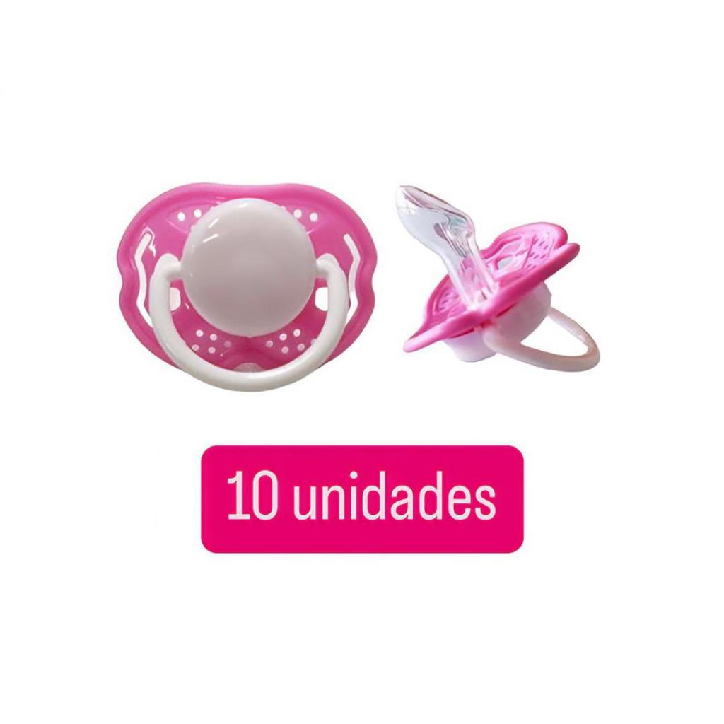 Chupeta Big Bico Anatômico C/10 Unidades Baby Nany Menina