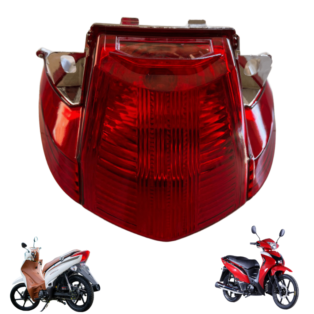Lanterna traseira completa com soquete e lâmpada JET 49 CC JET 50 CC JET 125 X JET 125 SS JET SPORT