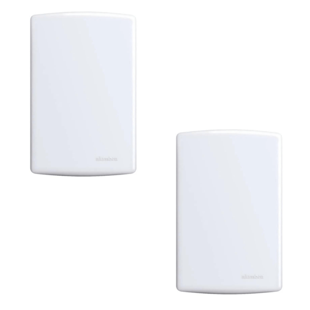 Kit c/ 2 Placas Espelho de Luz Alumbra Siena 4x2 Cega 6407