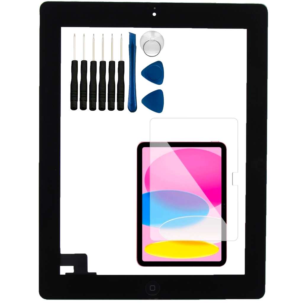 Tela Touch Compativel com iPad 2 + Pelicula de Vidro