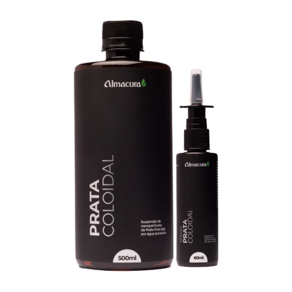 Kit Prata Coloidal 500ml + Spray Nasal 60ml em Oferta na Shopee
