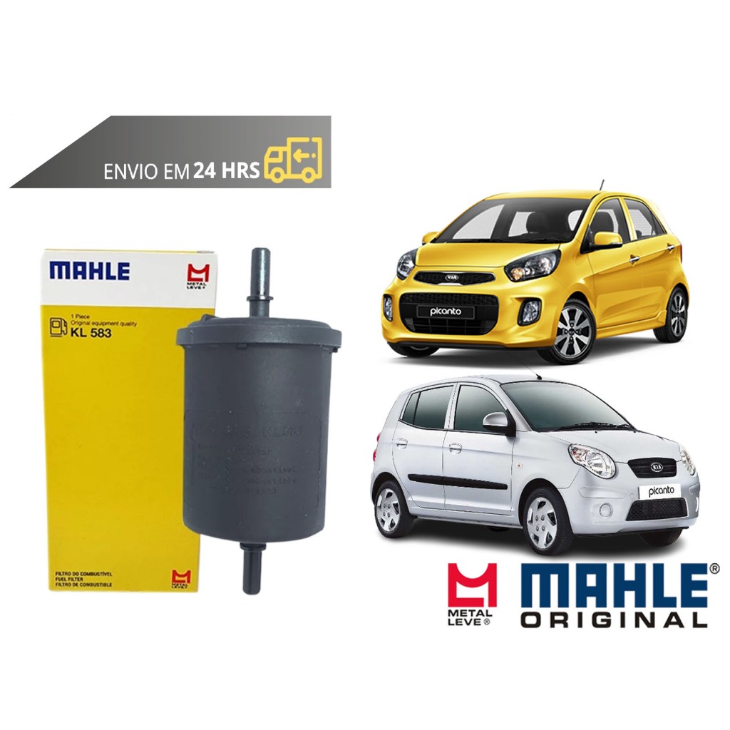 Filtro de Combustível Kia Picanto todos de 2007 a 2017 Original Mahle Metal Leve em Oferta na Shopee