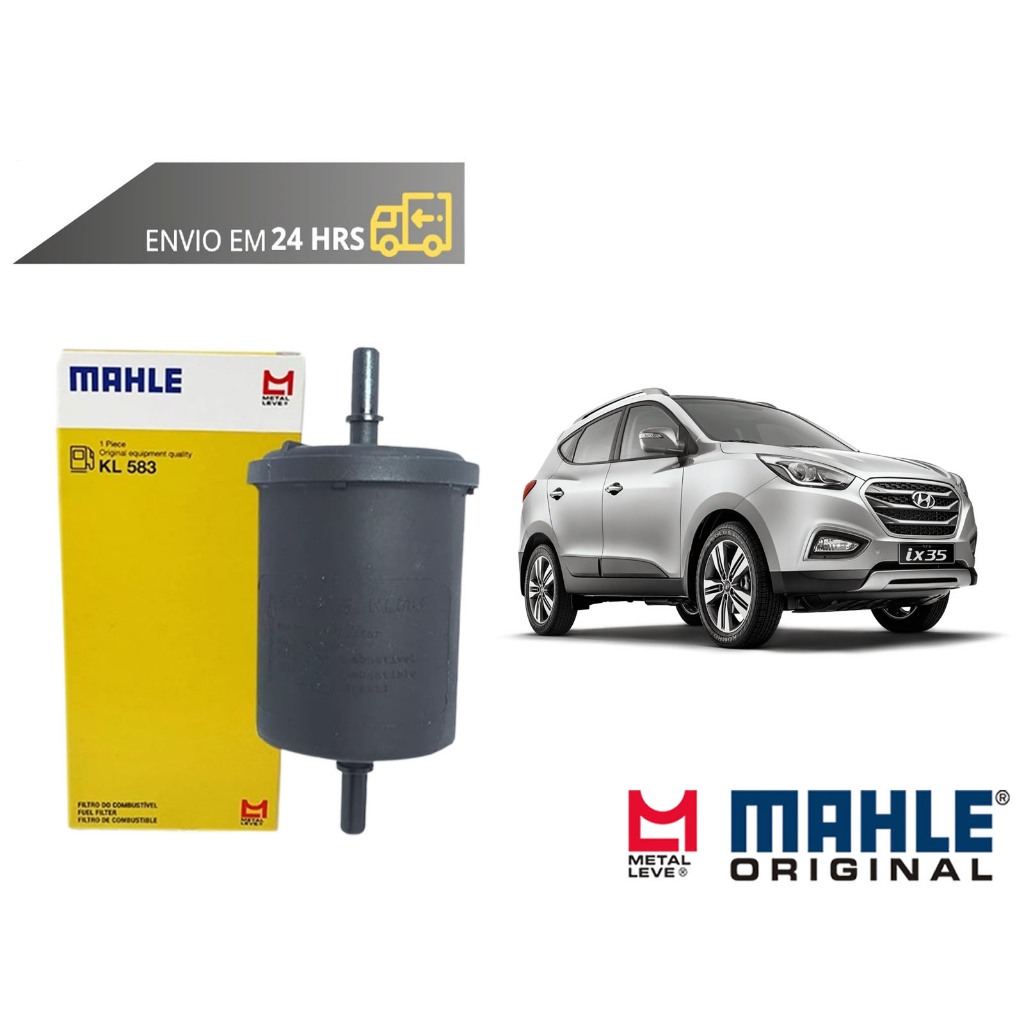 Filtro de Combustivel Hyundai Ix35 2.0 Flex de 2012 a 2021 Original Mahle Metal leve em Oferta na Shopee