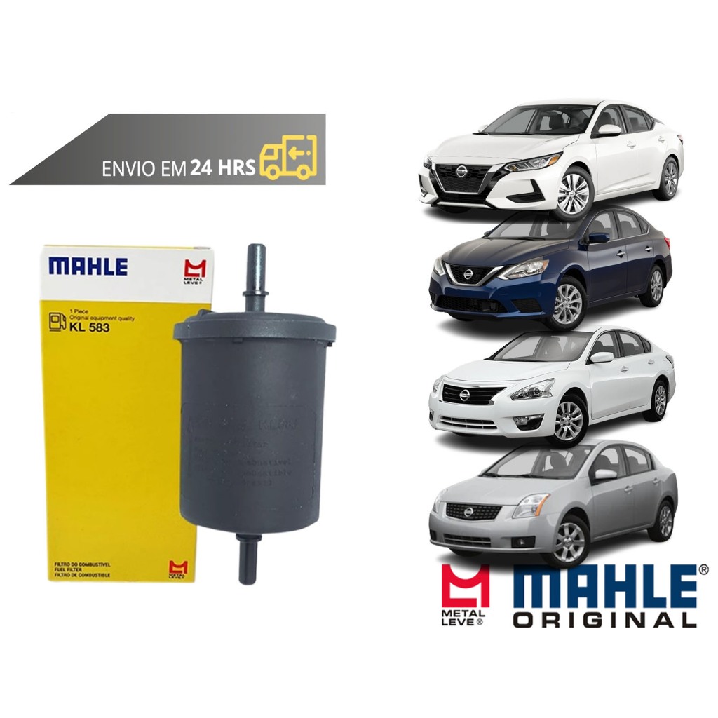 Filtro de Combustivel Nissan Sentra 2.0 todos de 2006 a 2023 Original Mahle Metal Leve em Oferta na Shopee