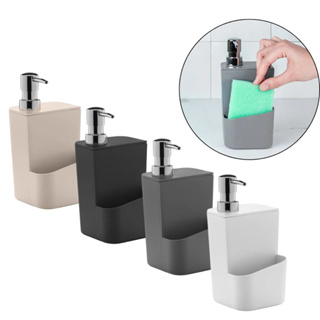 Porta Sabonete Líquido Detergente Porta Bucha Esponja 650ml Cromado Acessório de Cozinha Luxuoso em Oferta na Shopee