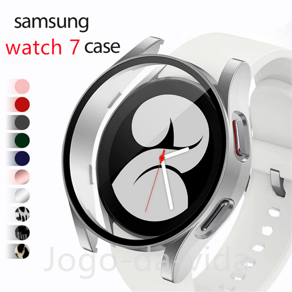 Capa case Película De Vidro Protetora Para Samsung Galaxy Relógio watch 7 40mm 44mm em Oferta na Shopee