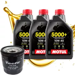 Troca de Óleo P/ Kawasaki Z400 Ninja 400 Versys 650 Ninja 650 Z300 Ninja 300 Motul 5000+ 10w40 + Filtro