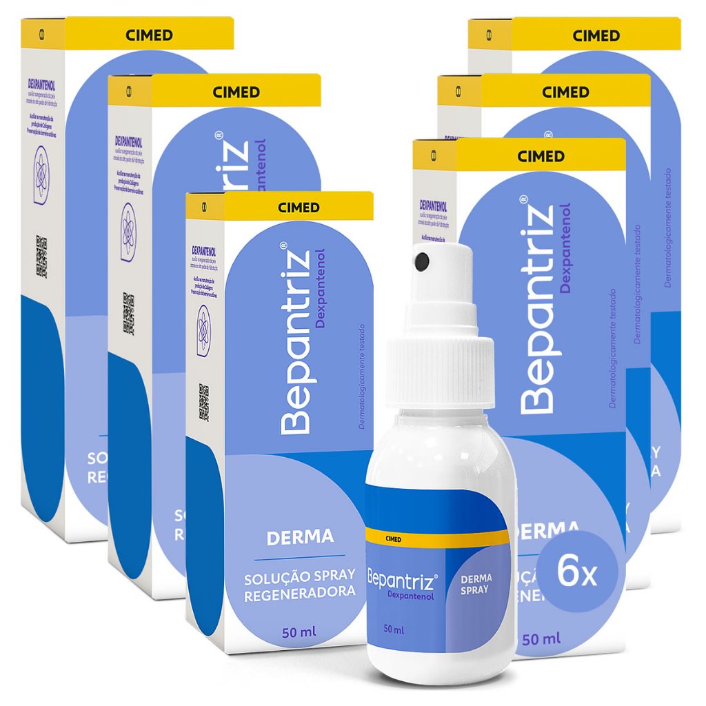 Kit c/6 und Bepantriz Derma Spray 50 ml em Oferta na Shopee