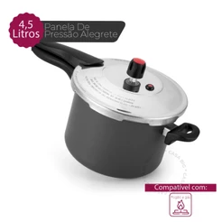 Panela de Pressao Antiaderente 4,5 l Fechamento Externo