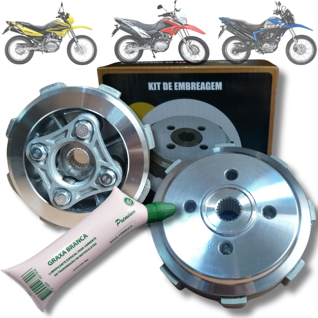 Kit Embreagem Completa Honda Bros150 Bros160 2006 Até 2024