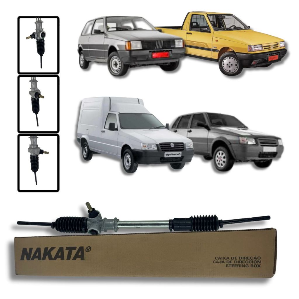 Caixa Direção Mecânica - Fiat Uno 1991 / Elba 1992 1993 / Fiorino 1991 a 2010 2011 2012 2013 em Oferta na Shopee