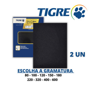 Lixa De Pintura Parede/Metal/Madeira 2 Unidades Tigre Lixa D'agua Lixa para Pintura Lixa Grossa/Fina