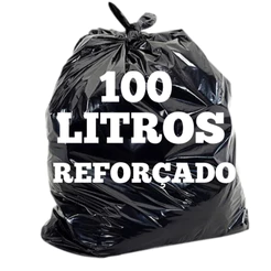Saco de Lixo Grande 100 Litros Preto REFORÇADO | RESISTENTE | Direto da Fábrica
