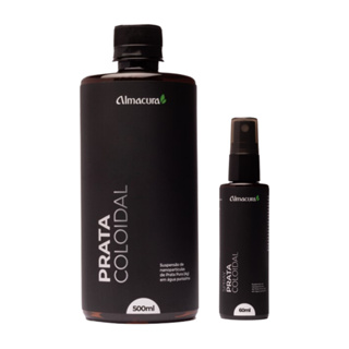 Kit Prata Coloidal 500ml + Spray Prata Coloidal Almacura em Oferta na Shopee