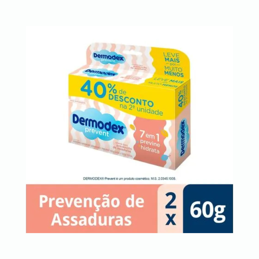 Kit 2 Pomadas Infantil Dermodex Prevent 7 em 1 60g Cada