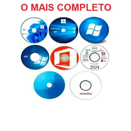 Dvd Cd Windows 11 10 8.1 7 xp Office + Driver pc / notebook bootavel / sem bot