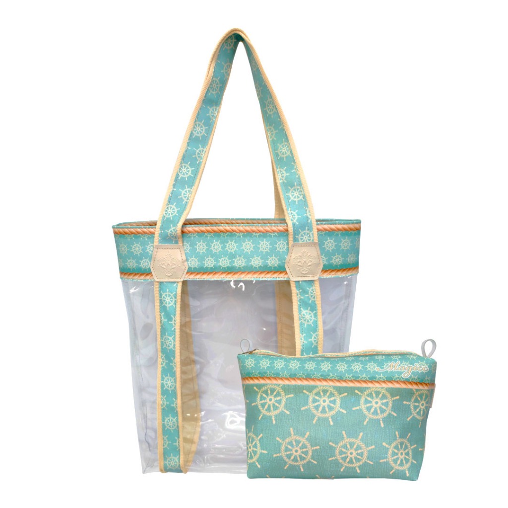 Bolsa Feminina Nécessaire Feminina Praia Impermeável Resistente Moda Praia Iate Magicc Bolsa BN-217