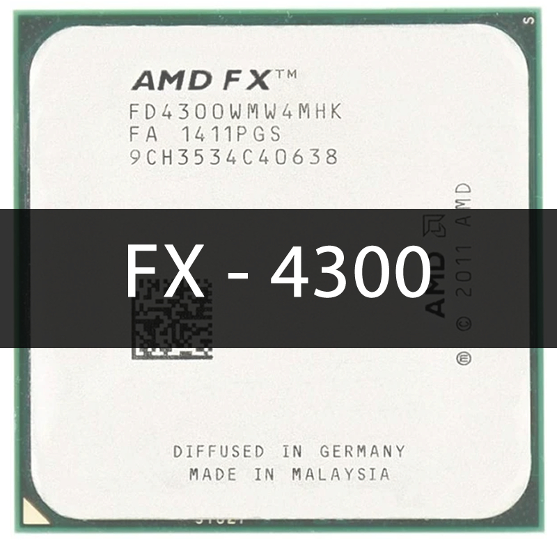 Processador AMD FX-4300 3.80/4.00Ghz 4/4 95W AM3+