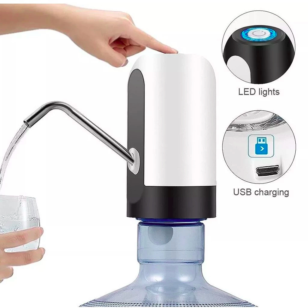 Bomba Elétrica De Galão Universal Com Carregamento USB Para Galão Garrafão De Água