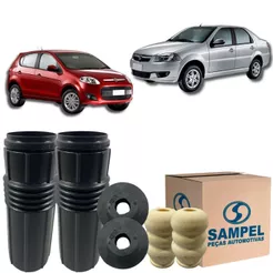 Kit Batente Coxim Coifa Traseiro Sampel Palio 1.0 8v 2006