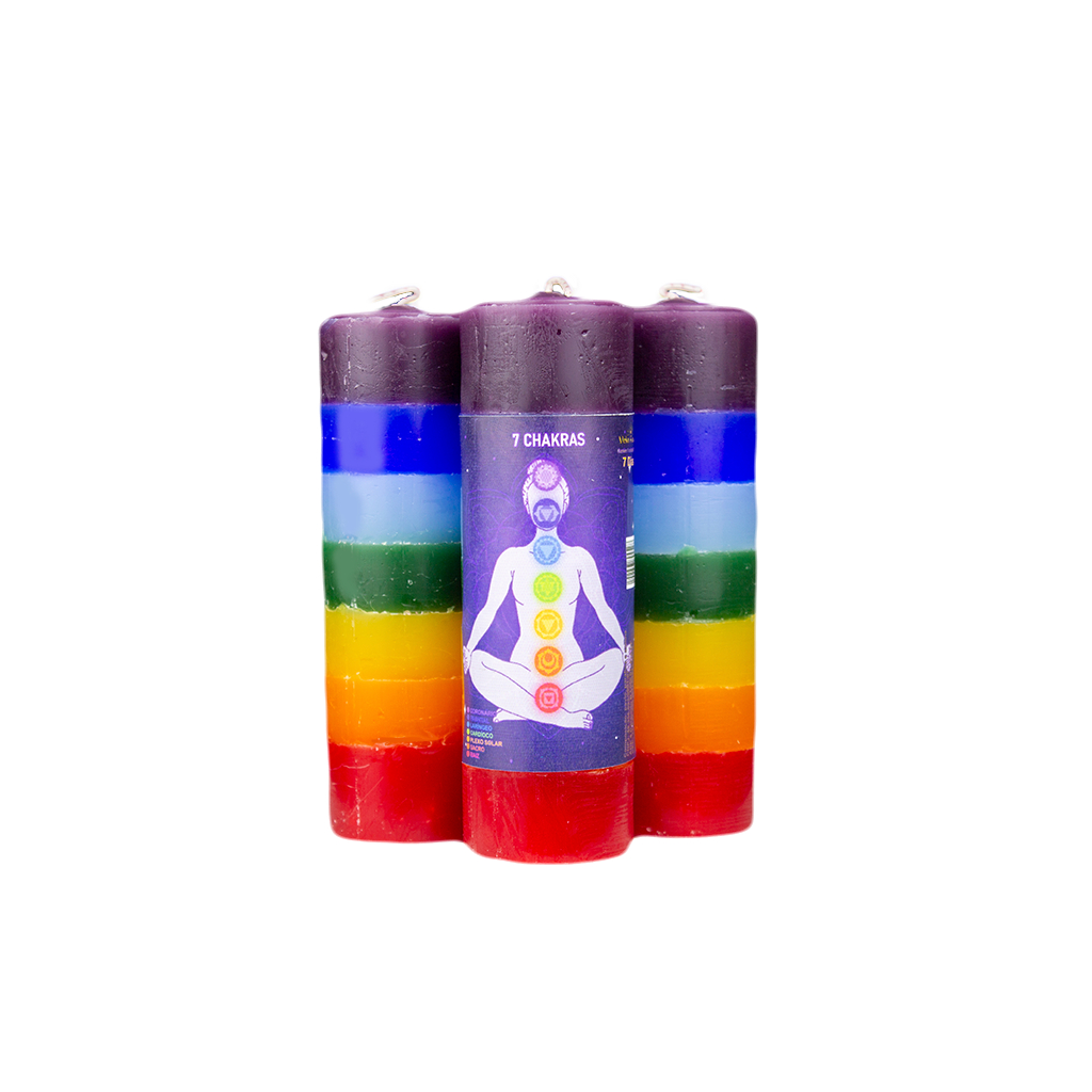 Vela 7 Dias - 7 Chakras 7 Linhas