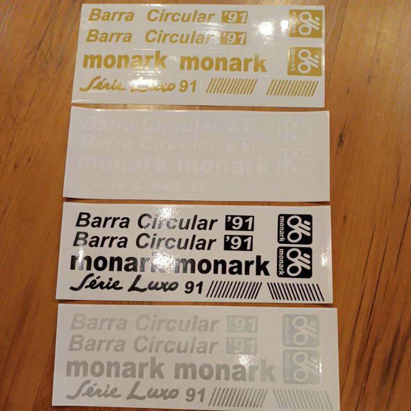 Adesivo Bicicleta Monark Barra Circular 91 1991 Série Luxo Bike em Oferta na Shopee