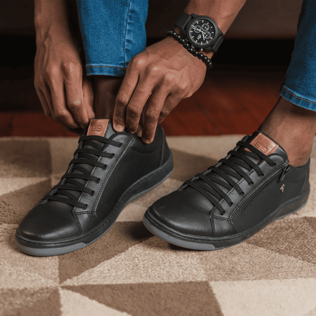 Sapatênis Tênis Casual Masculino Cadarço Elástico e Zíper em Oferta na Shopee