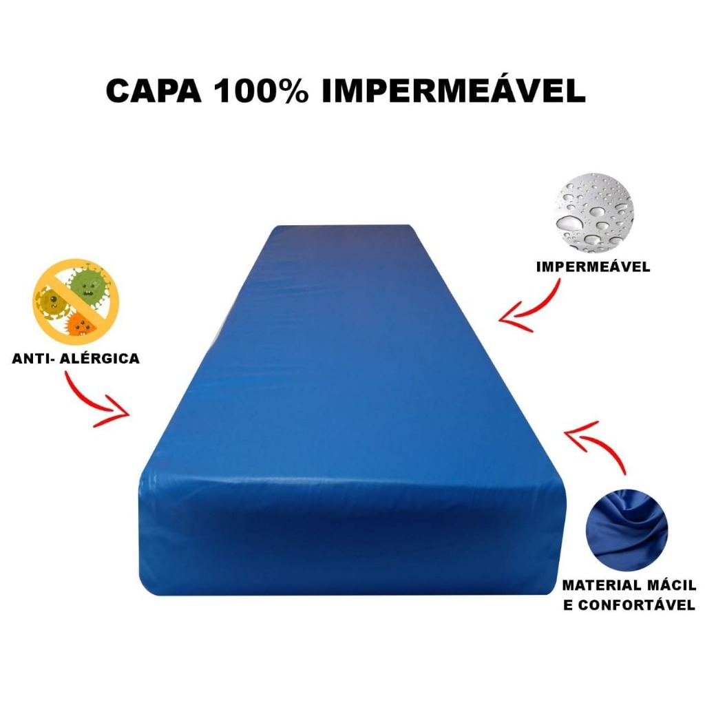 Capa Colchao Qualquer Medida Solteiro Hospitalar Impermeavel